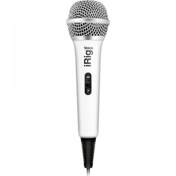 IK Multimedia iRig Voice iOS/Android Handheld Microphone (White)