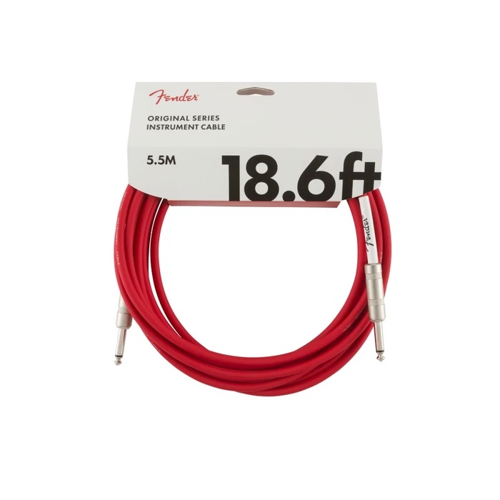 Fender Original Series -Red Straight to Straight Instrument Connector Cables