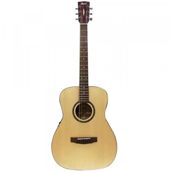 Cort AF 550se Solid Top 6 String Grand Concert Electro Acoustic Guitar - Open Pore