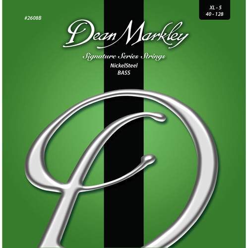 Dean Markley 2608B Signature Series NickelSteel Bass Guitar Strings (5-String Set, 40-128)
