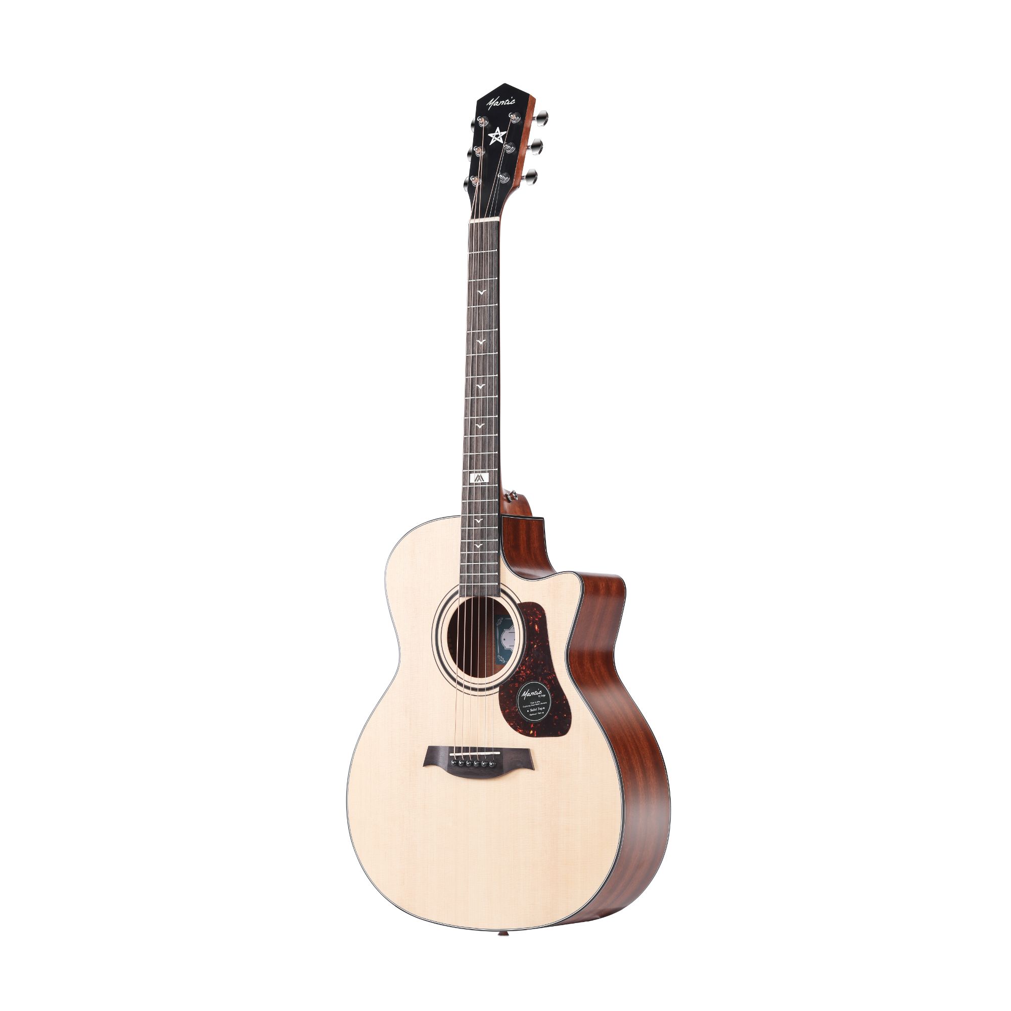 Mantic GT10GC Solid Top Acoustic Guitar