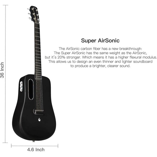 LAVA ME 2 Carbon Fiber Guitar with Effects 36 Inch Acoustic Electric