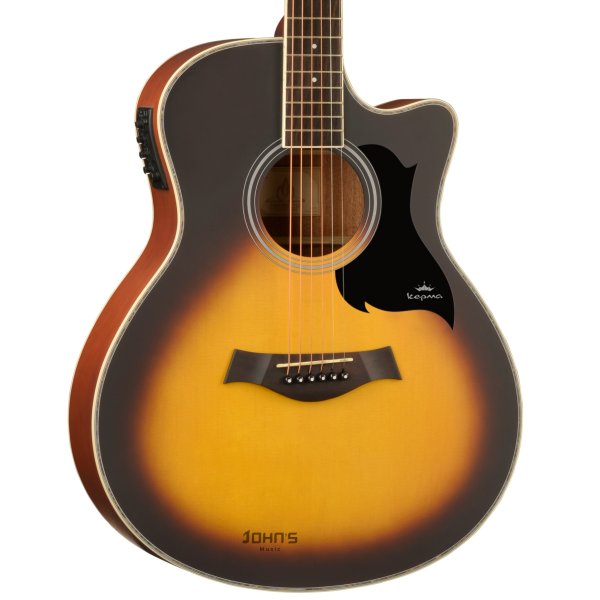 Kepma A1Ce  Semi-Acoustic Guitar Suburst Matt