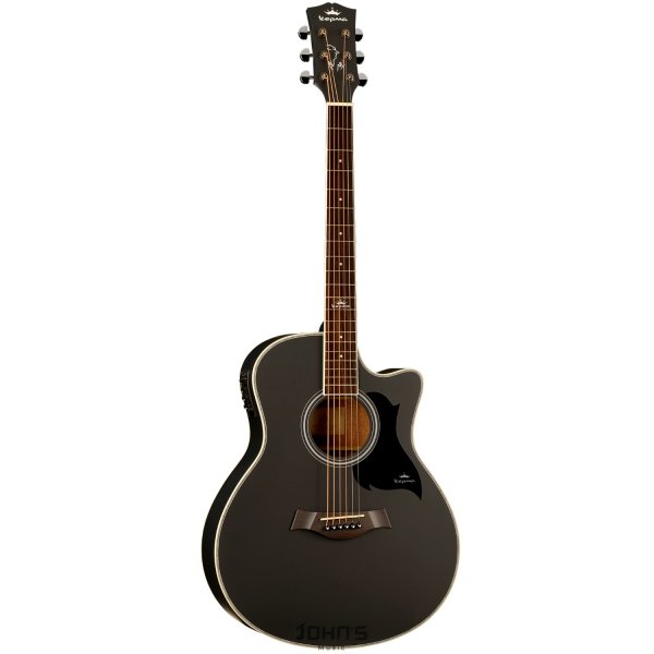Kepma A1ce acoustic guitar matt black