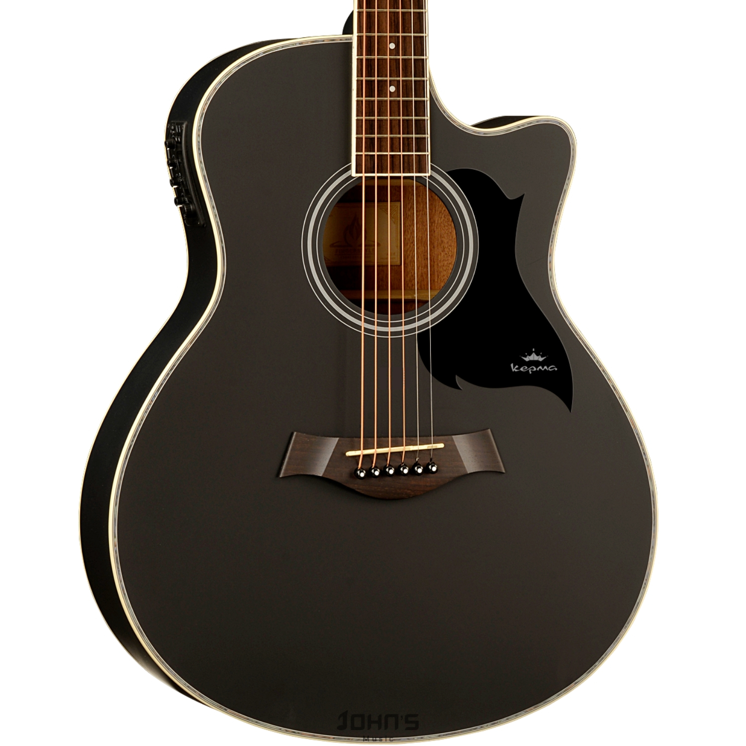 Kepma A1Ce Semi Acoustic Guitar Matt Black Shop online Kepma A1Ce Semi Acoustic Guitar Matt Black Shop online