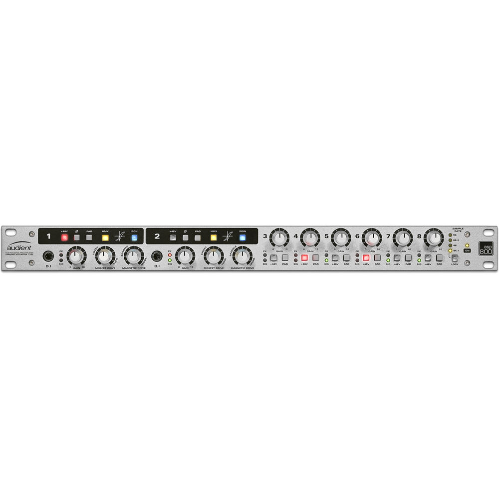 Audient ASP800 - 8-Channel Microphone Preamplifier and ADC with HMX