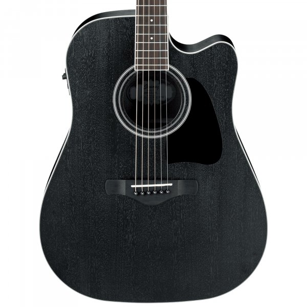 Ibanez AW84CE Artwood Dreadnought Cutaway Semi Acoustic Guitar - Weathered Black