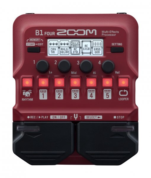 Zoom B1 Four Bass Multi-Effects Pedal