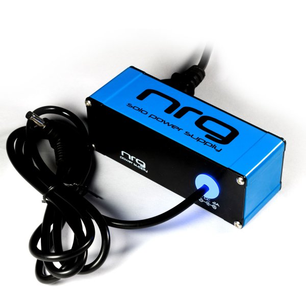 NRG Solo Power Supply – 9volts, 2amp, Center +ve Neon Blue