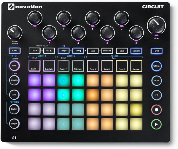 Buy Novation Circuit Groovebox Portable 4 x 8 Pad Matrix Synthesizer online india
