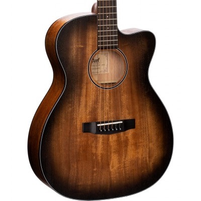 Cort Core-OC Spruce OM Electro Acoustic with Case, Open 