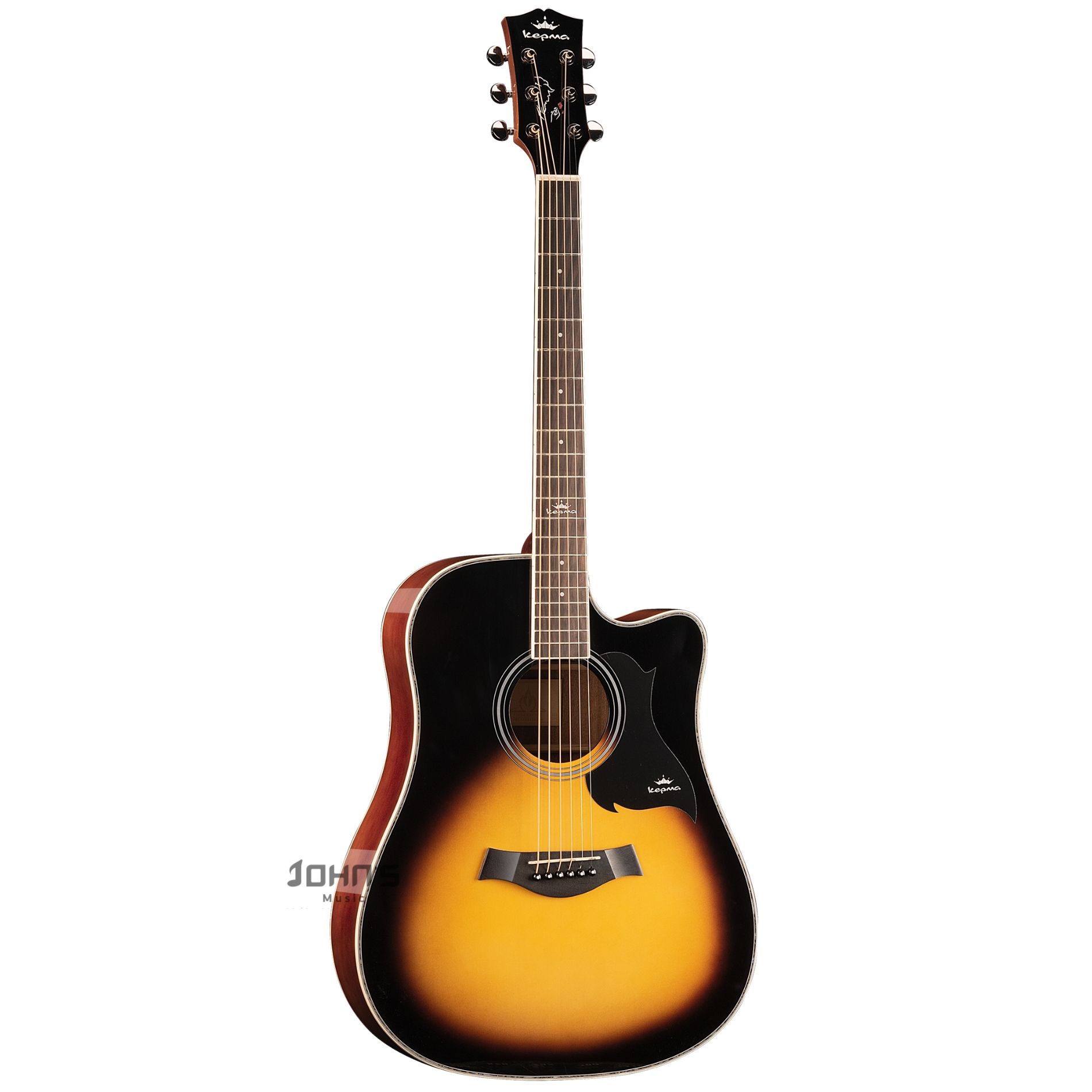 Kepma D1C Acoustic Guitar Sunburst Glossy | Shop online in India ...