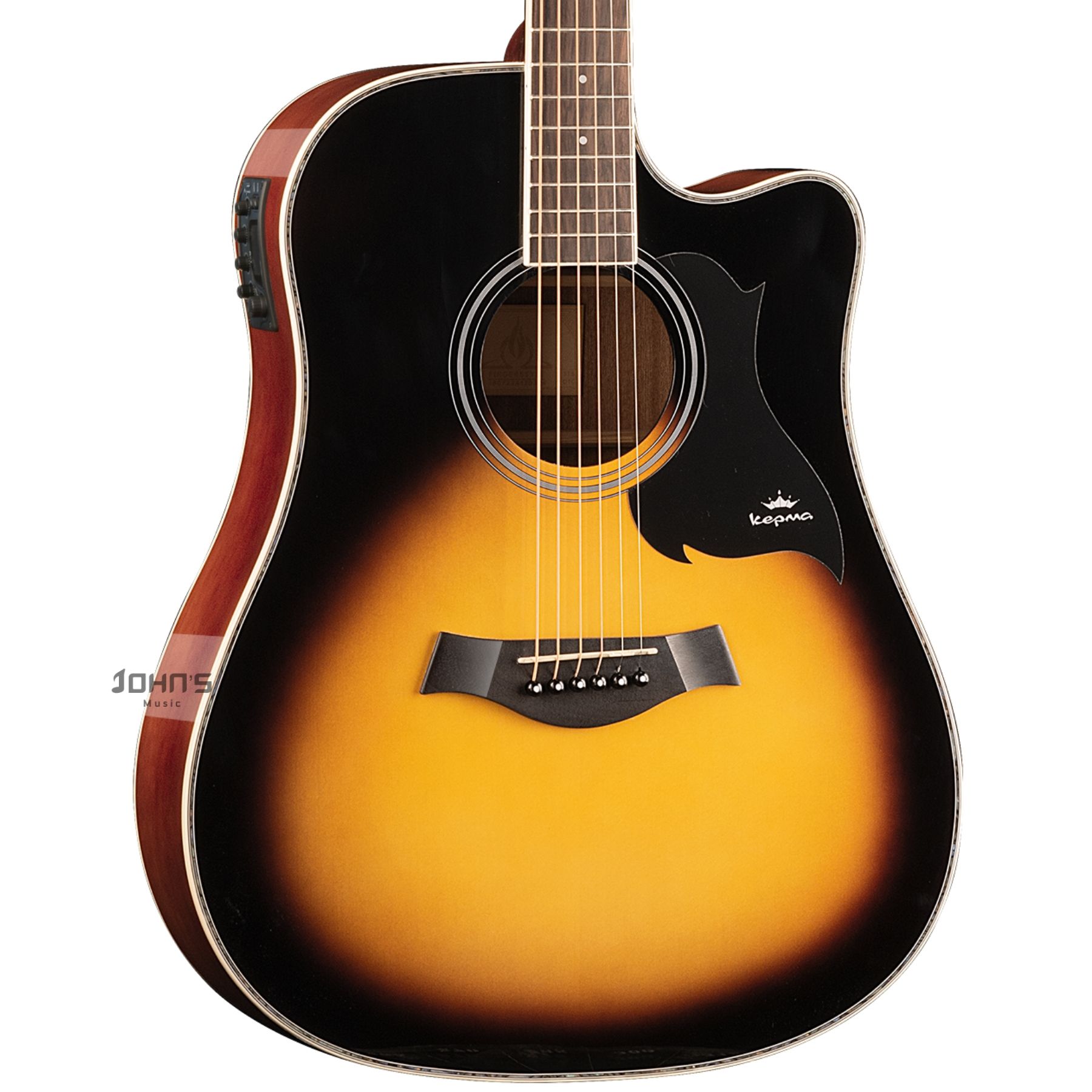 Kepma d1c Suburst glossy Acoustic Guitar for beginners