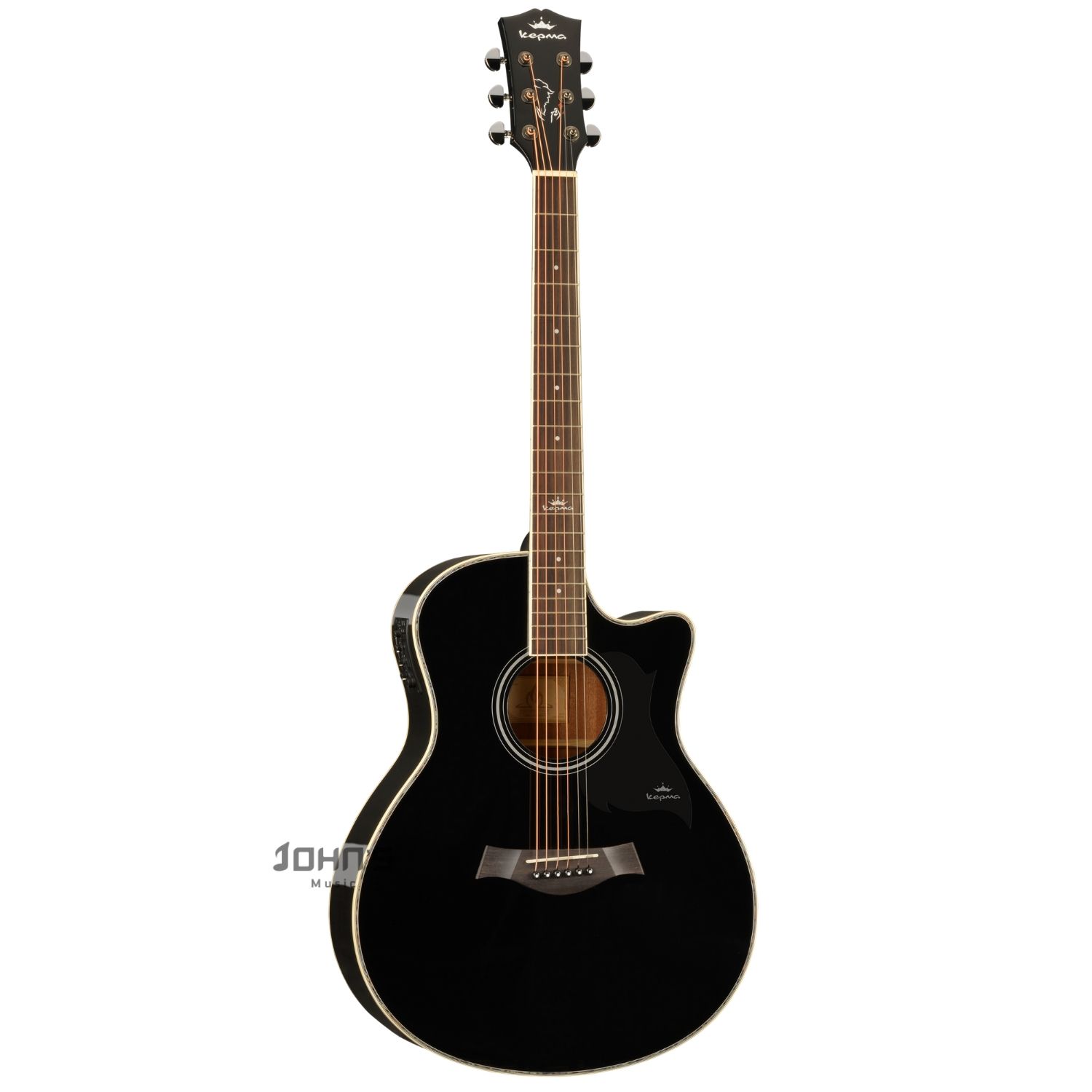 Kepma A1c Acoustic Guitar Black for beginners