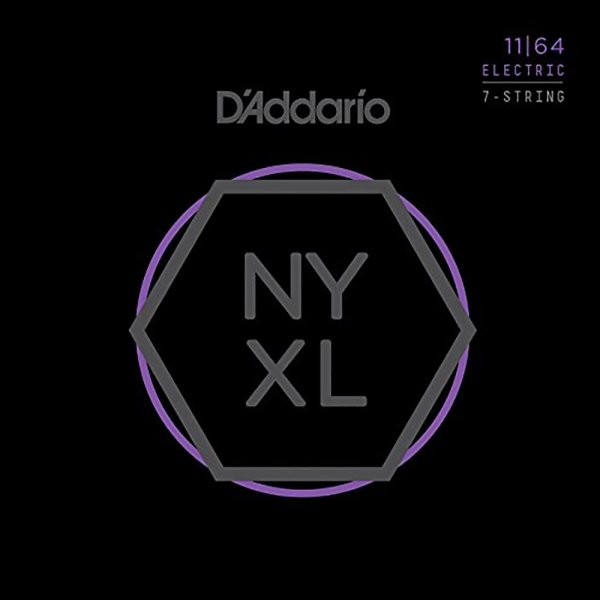 D'Addario NYXL1164 Nickel Wound Electric Strings - .011-.064 7-string