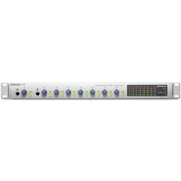 PreSonus DigiMax D8 8-Channel Microphone Preamp with Digital Output - Discontinued