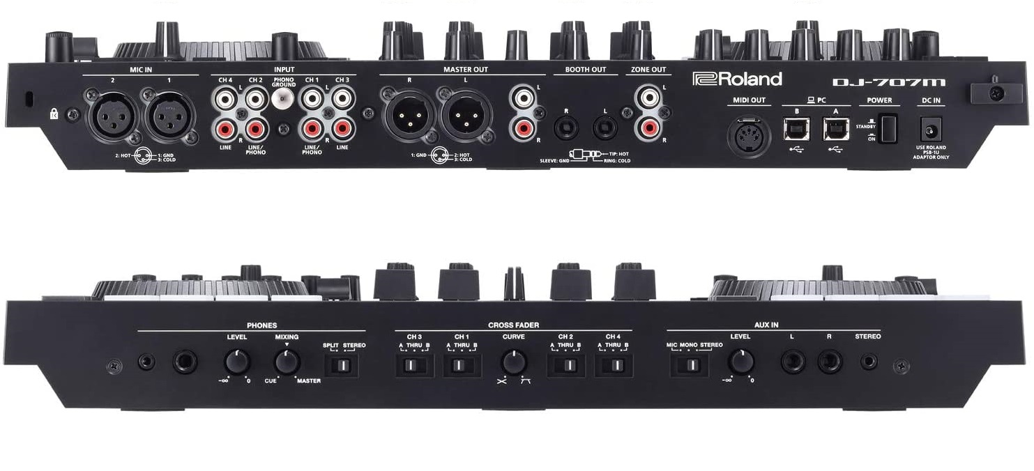 Roland DJ707M 4deck Serato DJ Pro Controller with Drum Machine and