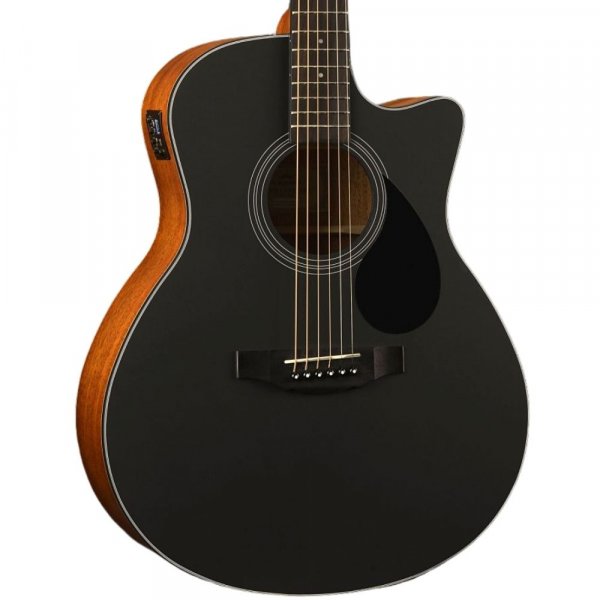 Kepma EAC-E Semi-Acoustic Guitar - Black Matt