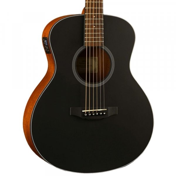 KEPMA ES36-E Semi-Acoustic Guitar - Black Matt