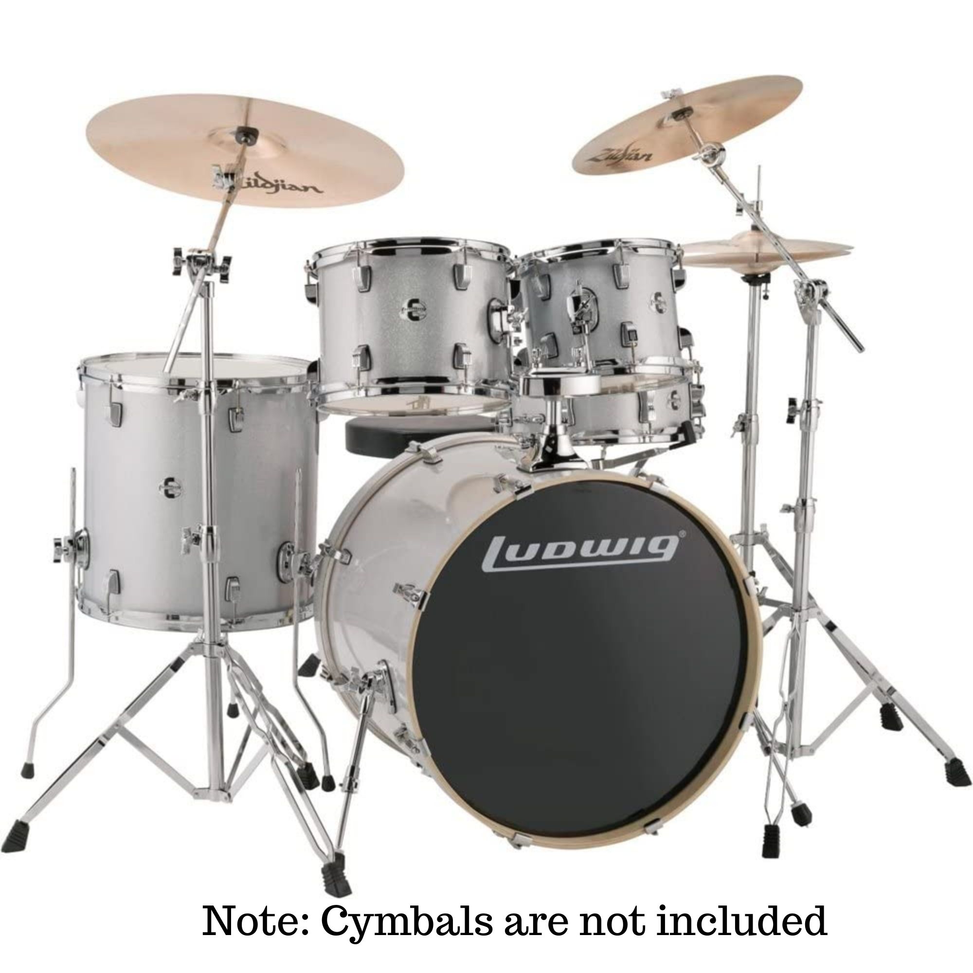 Ludwig Evolution Series 5Piece Complete Acoustic Drum Kit With Hardware Shop online in India