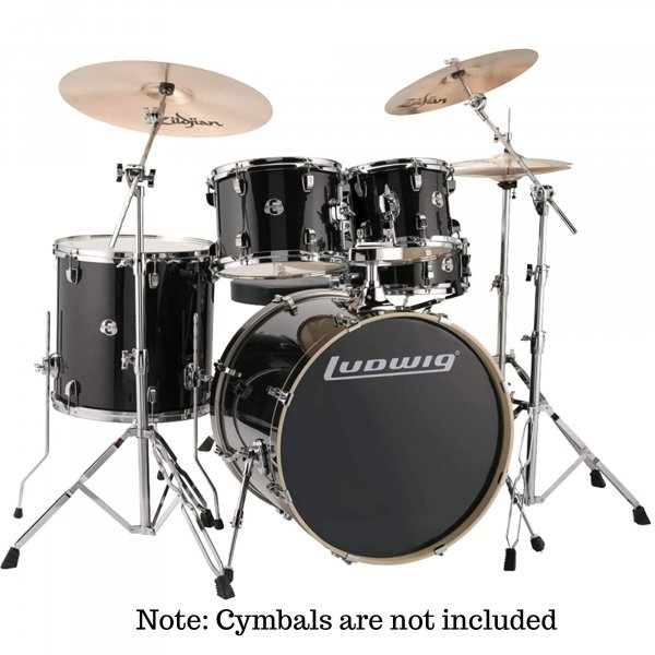 Ludwig Evolution Series 5-Piece Complete Acoustic Drum Kit With Hardware