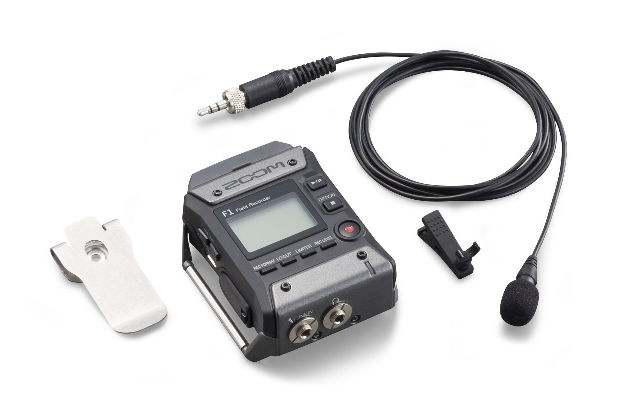 Zoom F1-LP Field Recorder and Lavalier Microphone