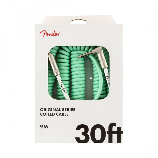 Fender Original series 30 Ft Straight to Angle Surf Green color