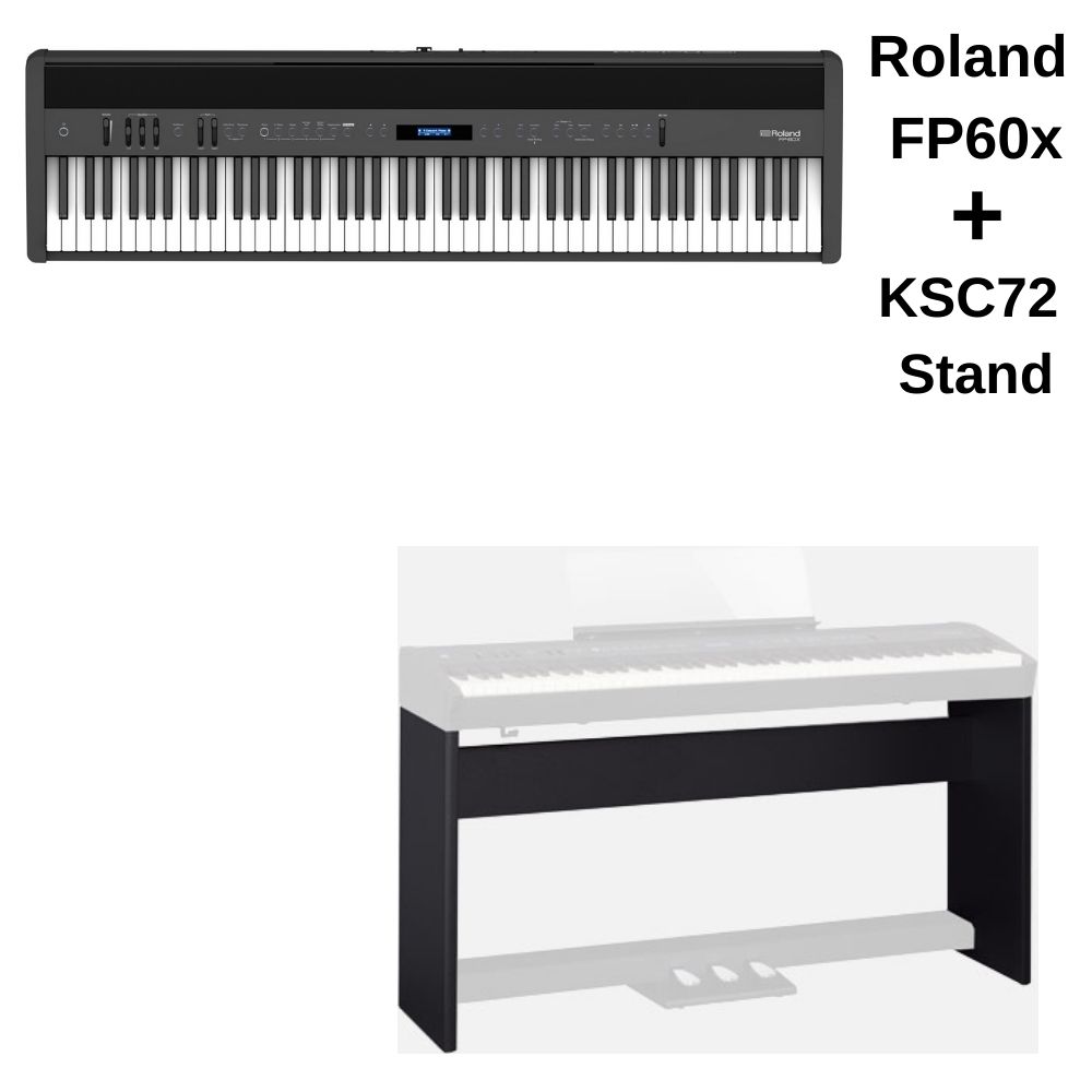 Roland FP-60X with KSC72 stand