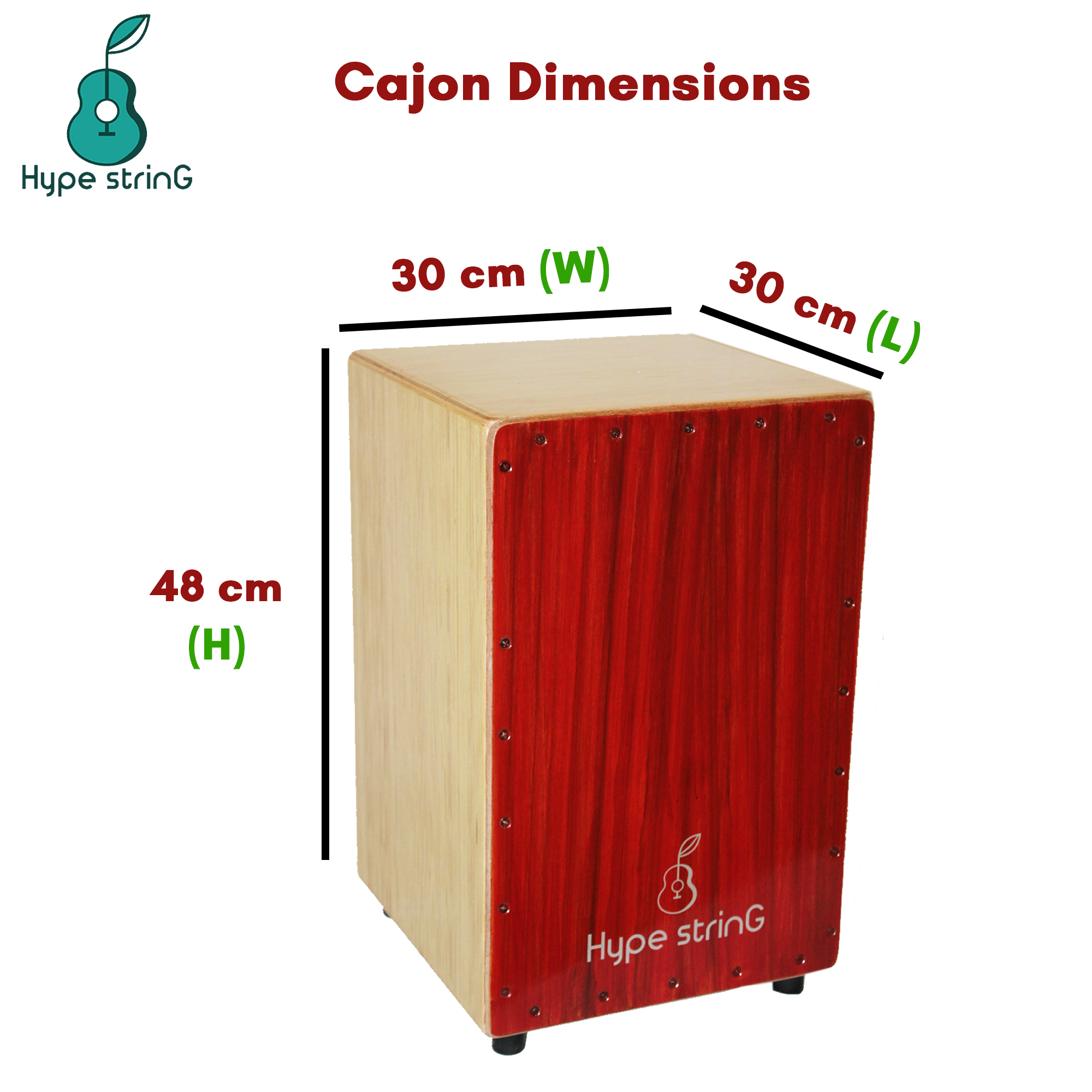 Hype String Cajon CP100 – Vintage Red Online price in India