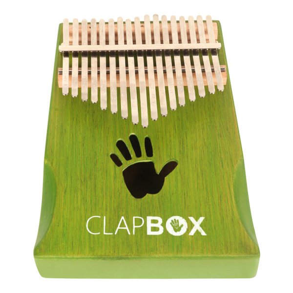 Clapbox 17 Keys Kalimba (Green) with Tune Hammer