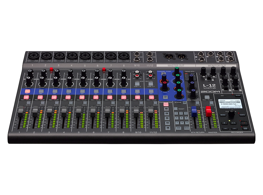 Zoom LiveTrak L-12 12-channel Digital Mixer / Recorder