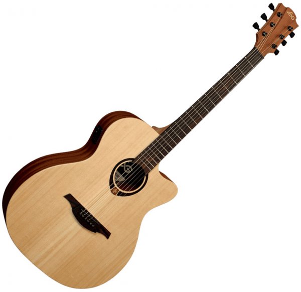Lag Tramontane T70ACE Auditorium Cutaway Acoustic-Electric Guitar Online price in India