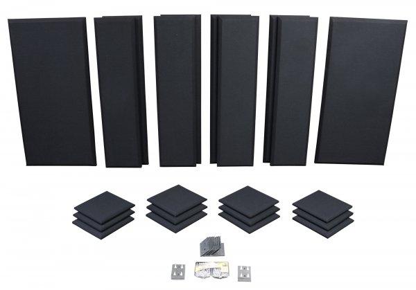 Primacoustic London 12 Complete Acoustic Room Treatment Kit with Bass Trap - 120 SqFt