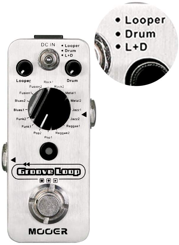 MOOER Groove Loop Drum Machine Looper Pedal Shop online in India