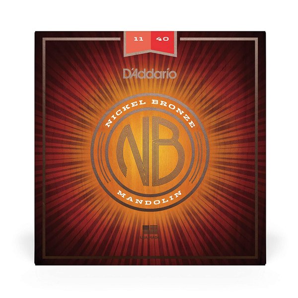 D&#039;Addario NBM1140 Nickel Bronze Medium Mandolin Strings (11-40)