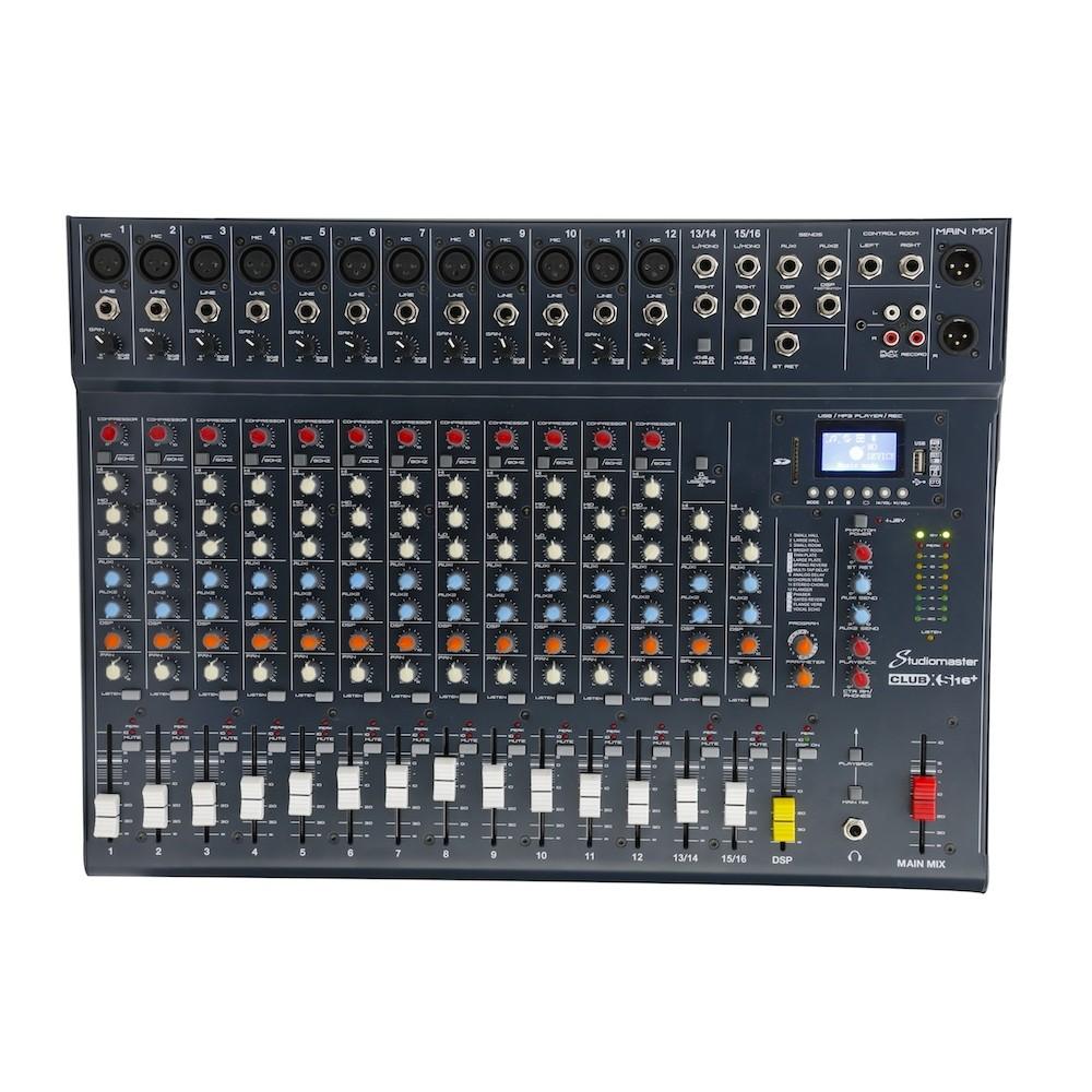Studiomaster Club XS 16+ 16 Input Channel Analog Mixer | JohnsMusic.in