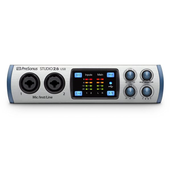 PreSonus Studio 26 - 2x4 192 kHz, USB 2.0 Audio Interface