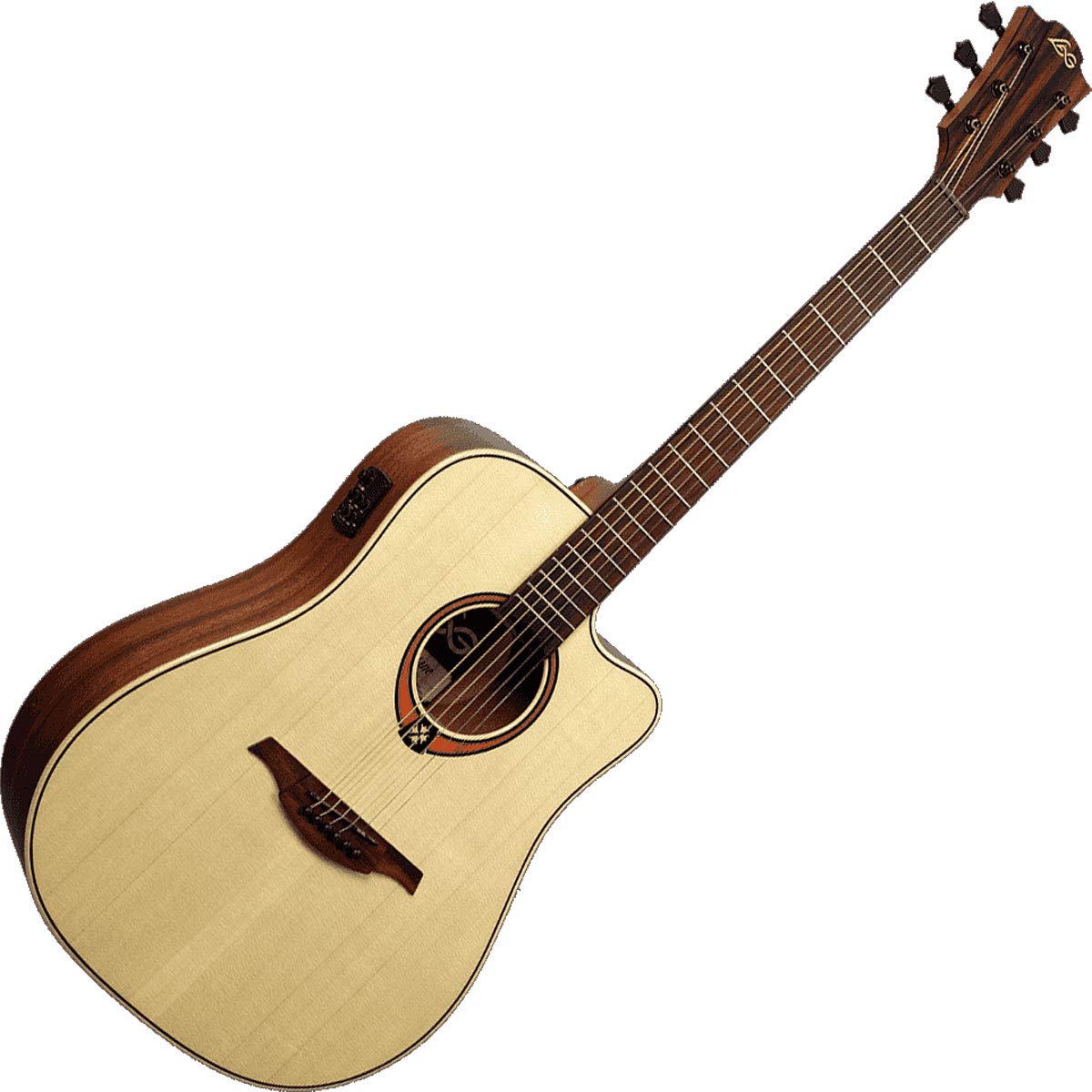 Lag Tramontane T88DCE Dreadnought Cutaway Acoustic Electric Guitar Online price in India