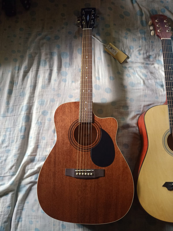 Cort AF500C Standard Series Open Pore Cutaway Acoustic Guitar